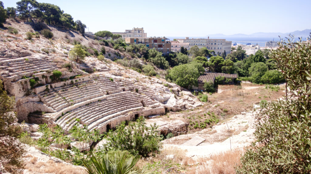 Sardegna, Cagliari, anfiteatro Romano - Sardaigne, Cagliari, Amphithéâtre Romain