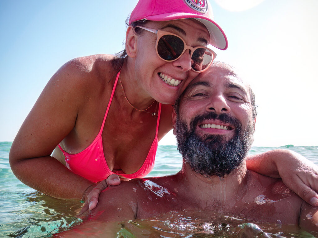 Autoportrait plage Sardaigne