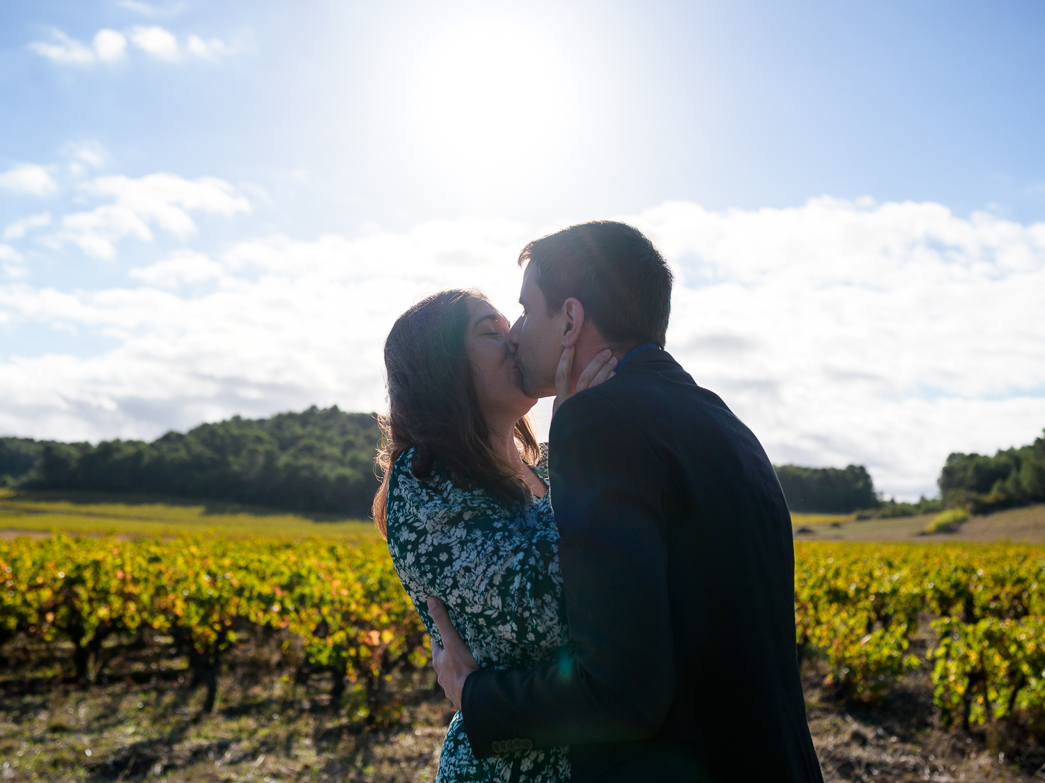 demande en mariage surprise, Villeneuve Minervois