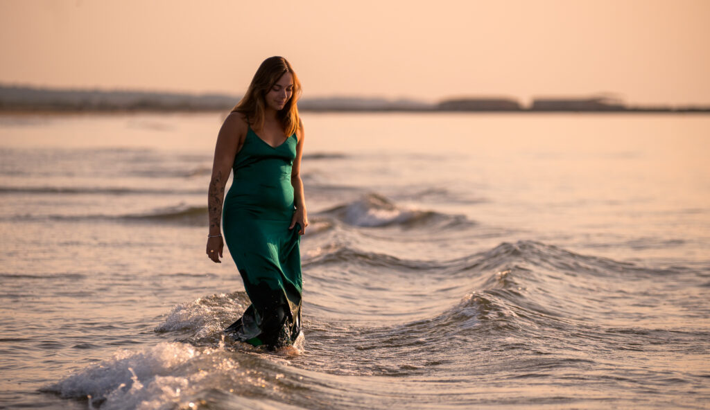 Shooting photo lever de soleil plage des chalets à Gruissan, Aude.