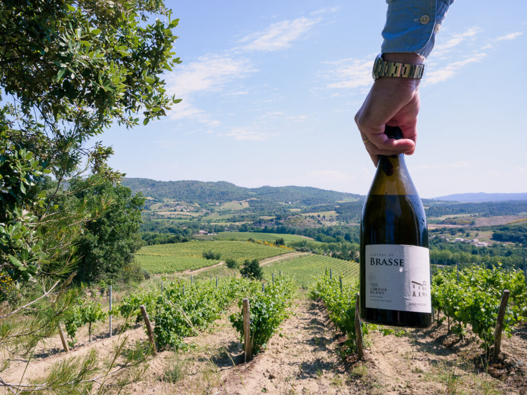 Château de Brasse Cournanel - photo de bouteille de vin blanc
