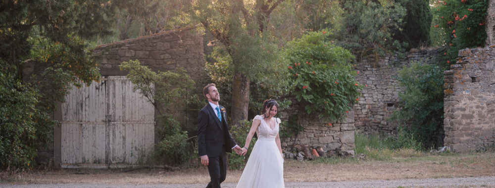Mariage au Château La Bastide Rouge Peyre à Pennautier Robe de mariée L'invitation Carcassonne