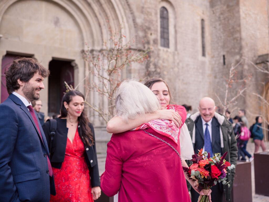 Mariage au château de Villerambert à Caunes-Minervois, Aude. Mariage à l'automne. Cérémonie religieuse à la Basilique Saint Nazaire, à la cité de Carcassonne